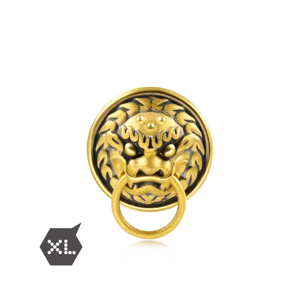 【點睛品】Charme XL 文化祝福 獅頭門環 黃金串珠