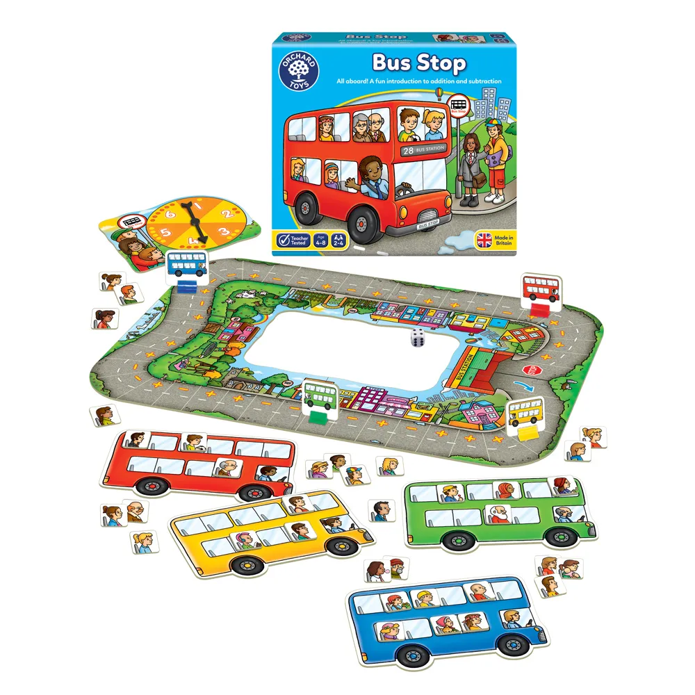 【Orchard Toys】幼兒桌遊-歡樂公車GO(Bus Stop Board Game)