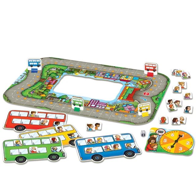 【Orchard Toys】幼兒桌遊-歡樂公車GO(Bus Stop Board Game)