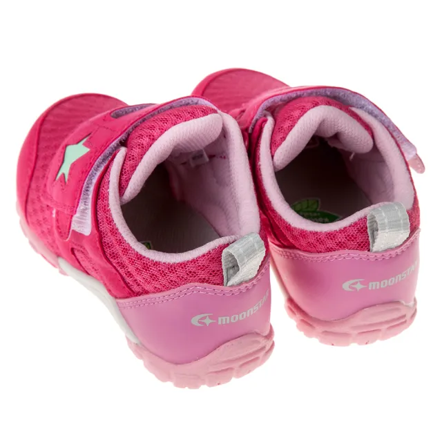 【布布童鞋】Moonstar日本桃紅之星透氣止滑兒童機能運動鞋(I8H663H)