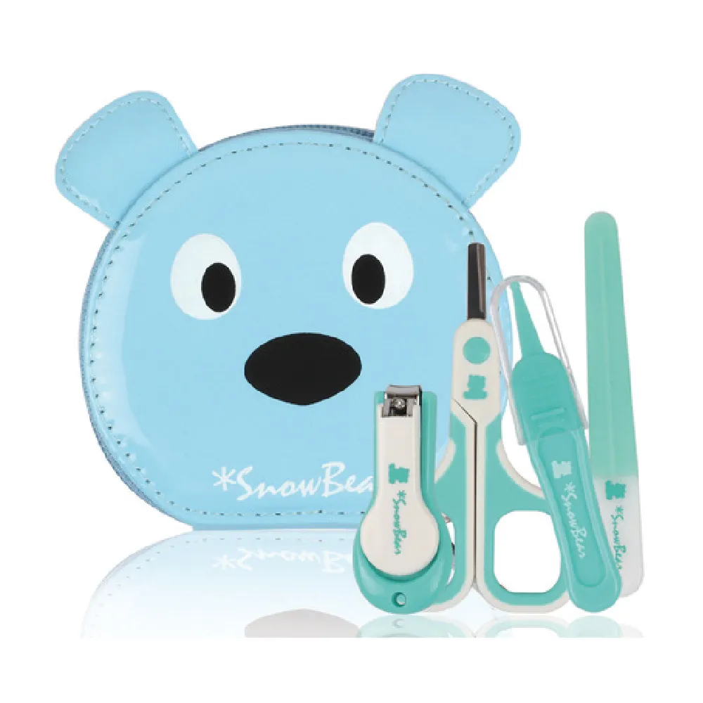 【韓國 Snowbear】3+1幼兒專用指甲剪套組(幼兒剪指甲必備套組)