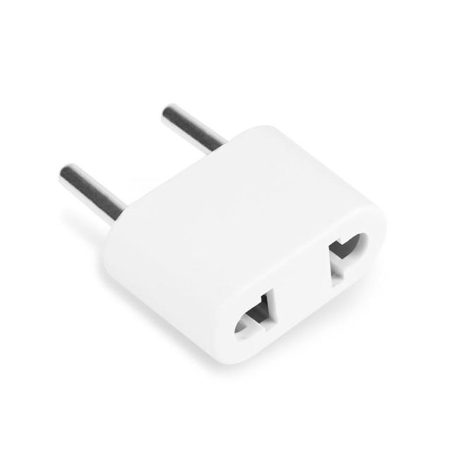 【PowerSync 群加】旅行用轉接頭FR-二插轉圓腳(TPATM1CA9A)