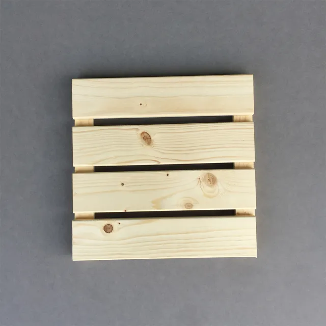 【沃克嚴選】實木踏板-原木色 30*30*2.7cm 9片