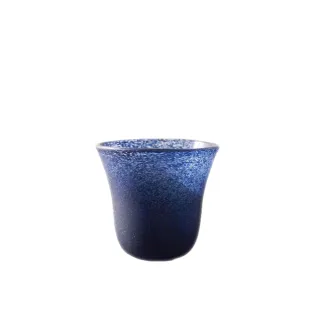 【3,co】手工彩色玻璃杯-藍(小)