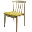 【YOI傢俱】吉爾斯椅 3色可選 淺咖/黃/綠色 休閒椅/餐椅/實木椅(YIT-24)