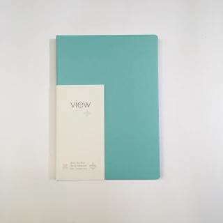 【綠的事務用品】眼色View-16K精裝方格筆記本-藍