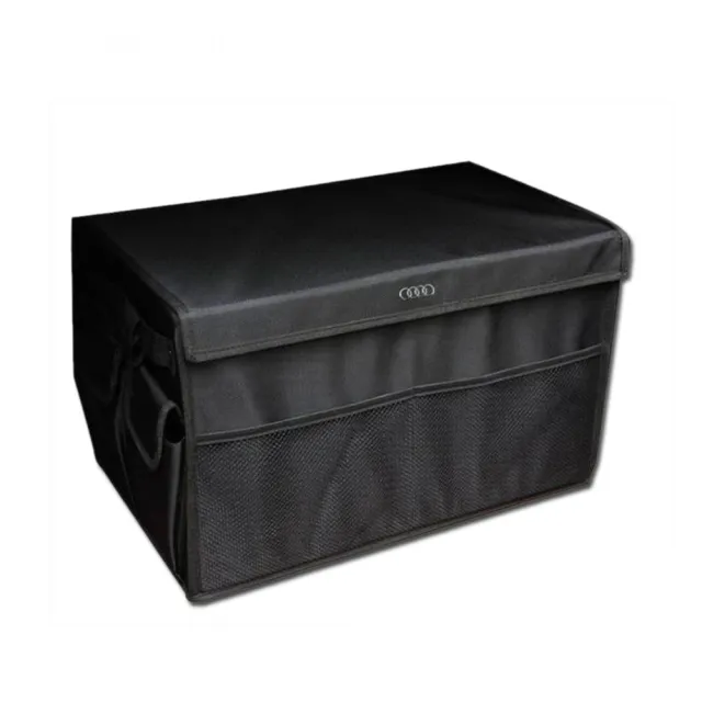 【牛津布高質感】黑色可折疊式汽車收納箱 車用置物箱 家庭收納箱