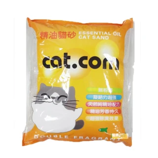 【Cat.com】精油驅蟲貓砂10L-尤加利(兩包)