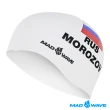 【MADWAVE】泳帽 矽膠 MOROZOV WHITE(舒適防水 男女適用)