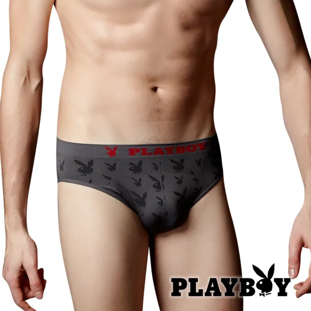 【PLAYBOY】琱兔立體彈性三角褲(立體透氣彈性三角褲)