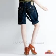 【BRAPPERS】女款 吊帶褲系列-吊帶五分褲(深藍)