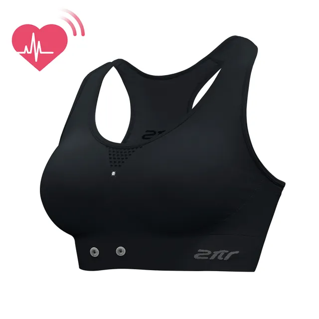【2PIR】女款智能感測透氣支撐運動背心 科技黑(水鑽限量款)