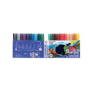 【PENTEL飛龍】S3602-36 水性彩色筆-36色組