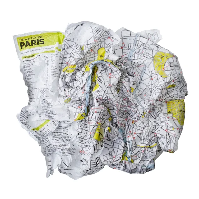 【Palomar】 揉一揉地圖 巴黎(防水地圖/旅行/居家裝飾/居家佈置)
