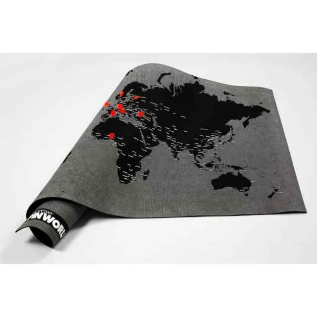 【Palomar】拼世界地圖 一般版 黑色(旅行/掛布/掛飾/壁貼)
