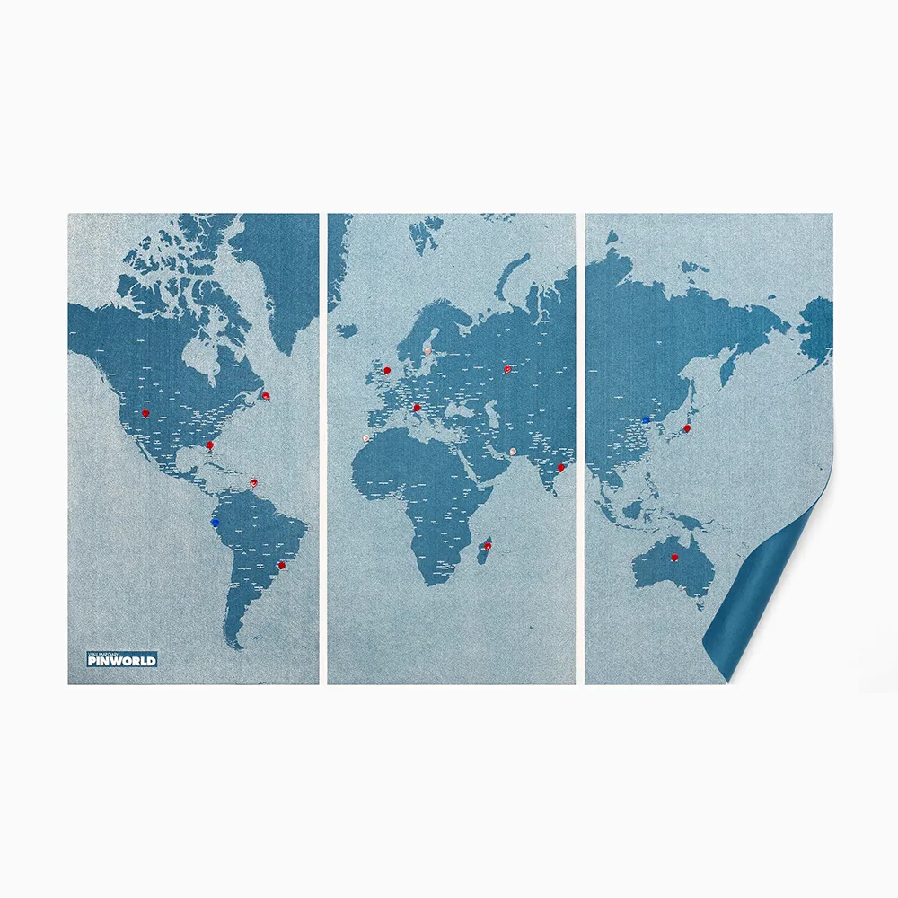 【Palomar】 拼世界地圖 特大號 藍色(旅行/掛布/掛飾/壁貼)