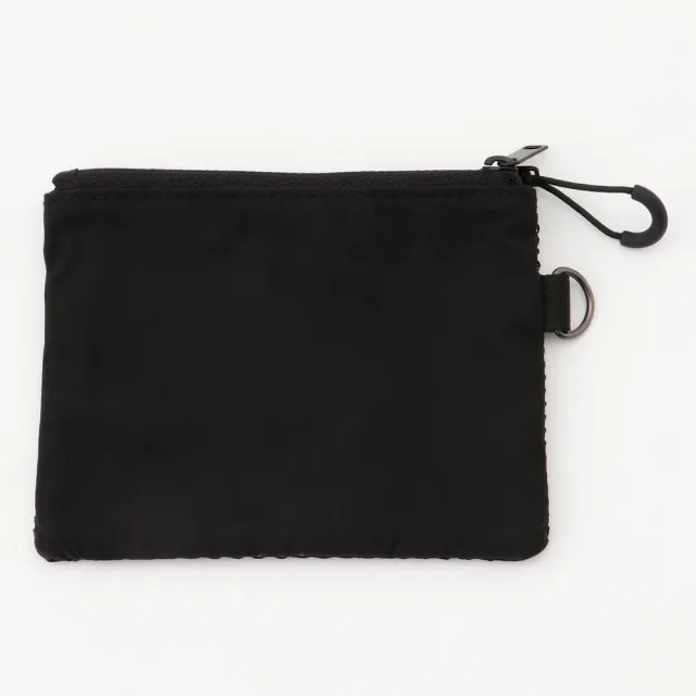 【MUJI 無印良品】聚酯纖維雙拉鍊袋S/黑/約10x13.5cm