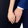 【點睛品】V&A博物館系列 永恆承諾 鉑金情侶結婚戒指(女戒)