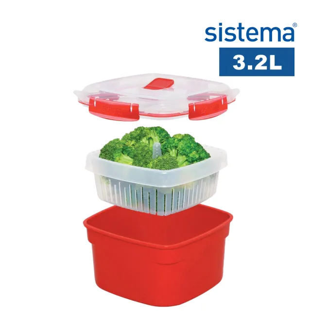 【SISTEMA】紐西蘭進口微波系列方型微波盒(3.2L)