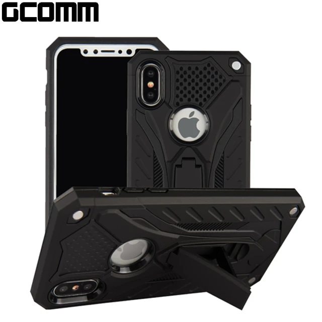 【GCOMM】GCOMM iPhoneX/Xs 防摔盔甲保護殼 黑盔甲 Solid Armour(GCOMM iPhoneX/Xs)