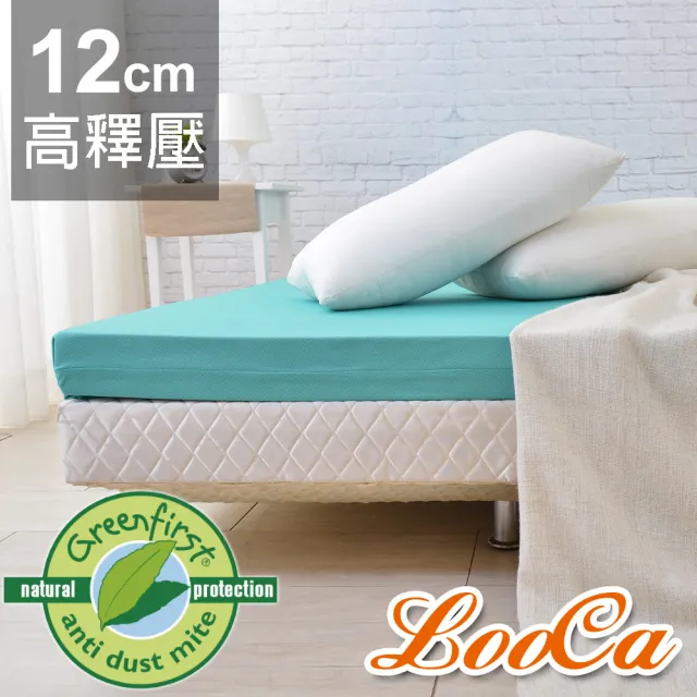 【LooCa】頂級12cm防蹣+防蚊+超透氣記憶床墊(單大3.5尺)