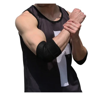 【菁炭元素】MIT可調式兩段式專業高端彈力超透氣運動護肘(熱銷兩件組)