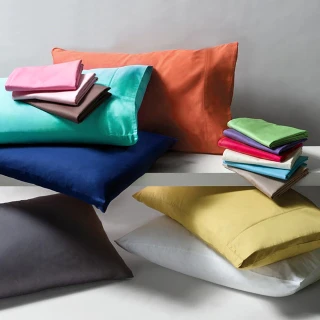 【澳洲Simple Living】精梳棉素色信封枕套(二入 多款任選)
