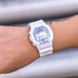 【CASIO 卡西歐】G-SHOCK 夏季純白經典時尚運動腕錶(DW-5600MW-7)