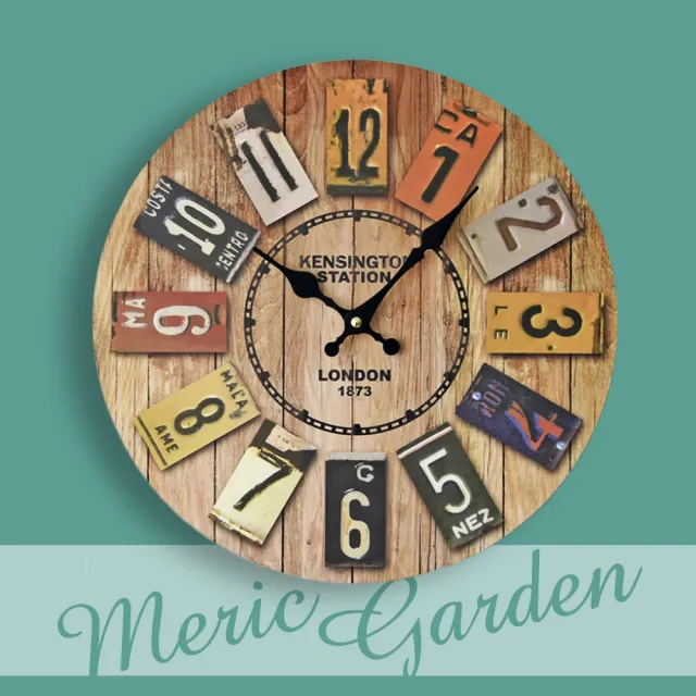 【Meric Garden】風格仿舊裝飾壁掛式時鐘/壁鐘/掛鐘(多款任選)