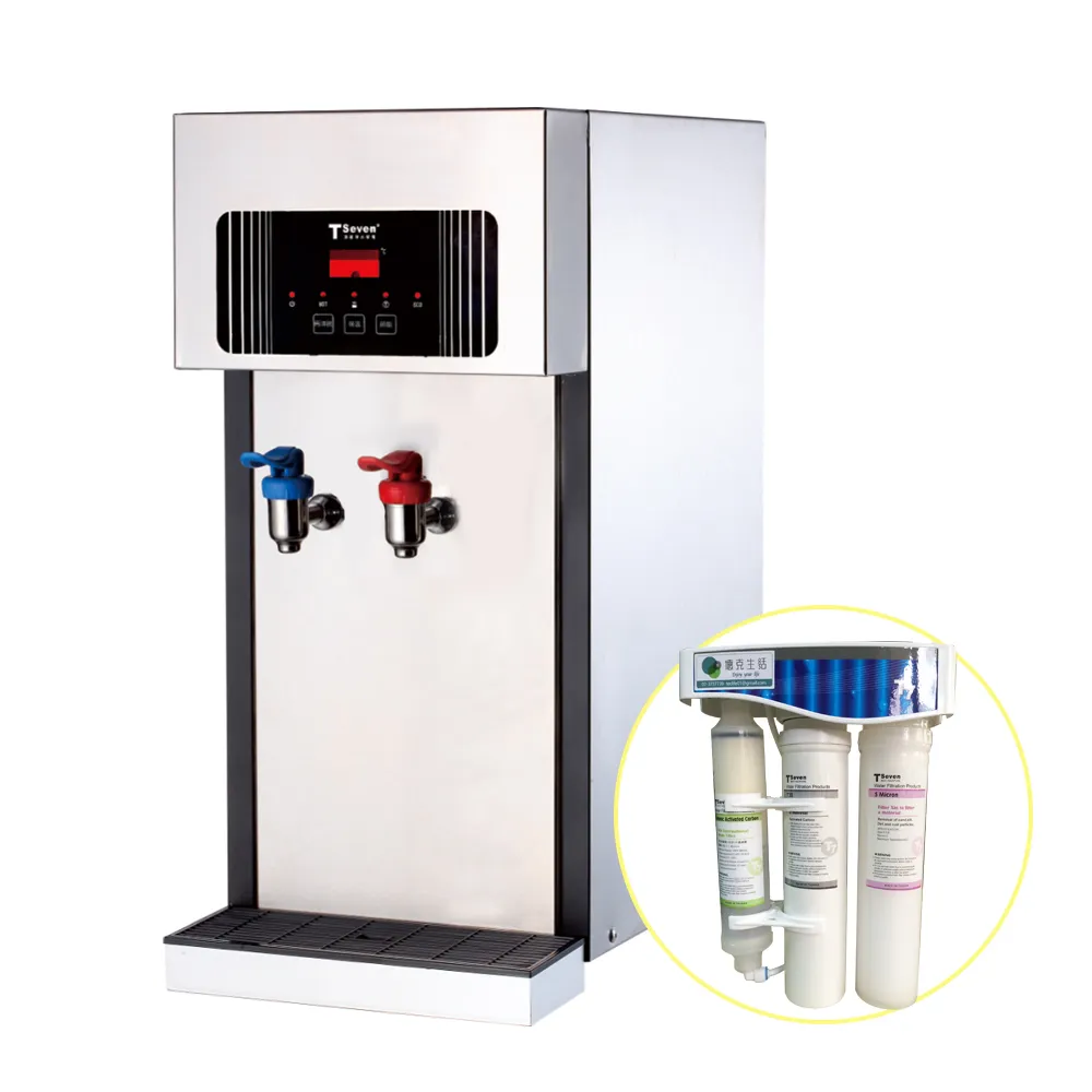【德克生活】T2-2型桌上型冷熱飲水機(搭配T3過濾器)
