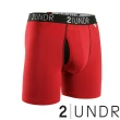 【2UNDR】Swing Shift 莫代爾舒柔立體囊袋四角男內褲 紅(6吋)
