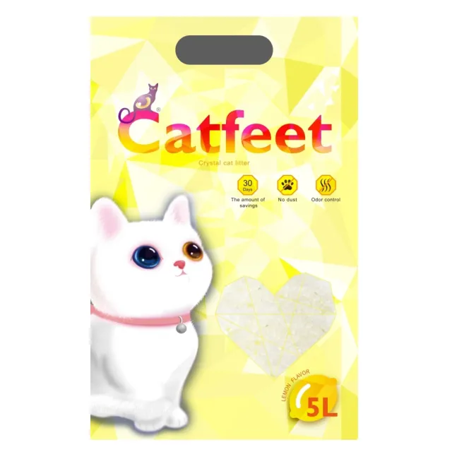 【CatFeet】消臭水晶貓砂 5L*3包組(水晶貓砂)