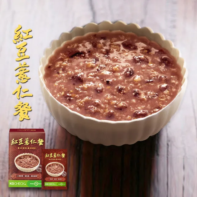 【聯華食品 KGCHECK】KG高纖燕麥餐-紅豆薏仁X3盒(18包)