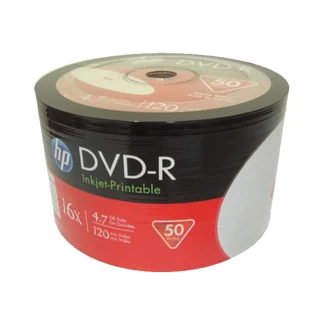 【HP 惠普】HP PRINTABLE DVD-R 16X 4.7G 可列印 空白光碟片(100片)