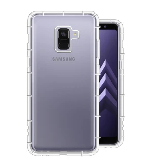 【YANG YI 揚邑】Samsung Galaxy A8 2018 5.6吋 氣囊式防撞耐磨不黏機清透空壓殼