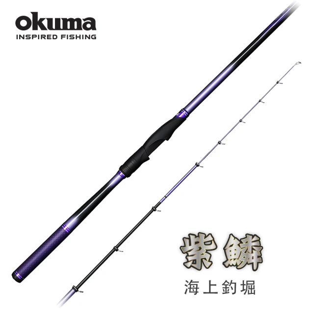 OKUMA 紫鱗海上釣堀 M號300(操作輕巧的強韌竿身)