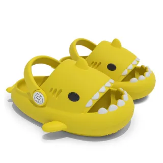 【小綠豆居家百貨】人體工學設計卡通造型鯊魚兒童涼鞋(兒童鯊魚涼鞋 室內涼鞋 鯊魚涼鞋)