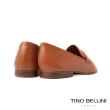 【TINO BELLINI 貝里尼】巴西進口牛皮經典平底樂福鞋FYLV026(棕)