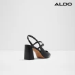 【ALDO】PAPILLIANA-素色精緻尖頭粗跟鞋-女鞋(黑色)