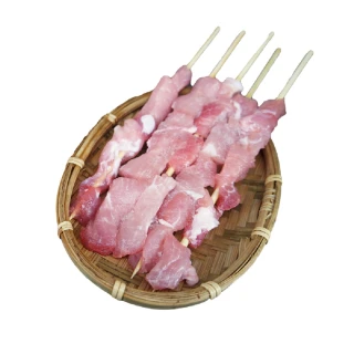 【老爸ㄟ廚房】BBQ特選豬肉串 5包組(40g±9%/串/10串/包)