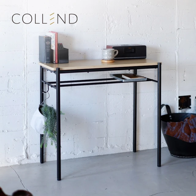 日本COLLEND IRON 鋼製窄型筆記型電腦桌-DIY(辦公桌/筆電桌/書桌)