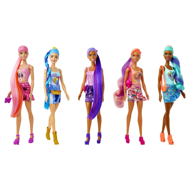【Barbie 芭比】驚喜造型娃娃拼布變色系列(隨機出貨一款)