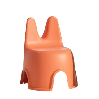 【簡單樂活】大云兔椅(四色黃綠橙米白可選/塑膠椅/板凳/椅子/休閒椅 /小孩矮凳/可堆疊/靠背椅)