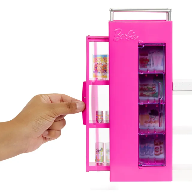 【Barbie 芭比】夢幻食物儲存櫃遊戲組合