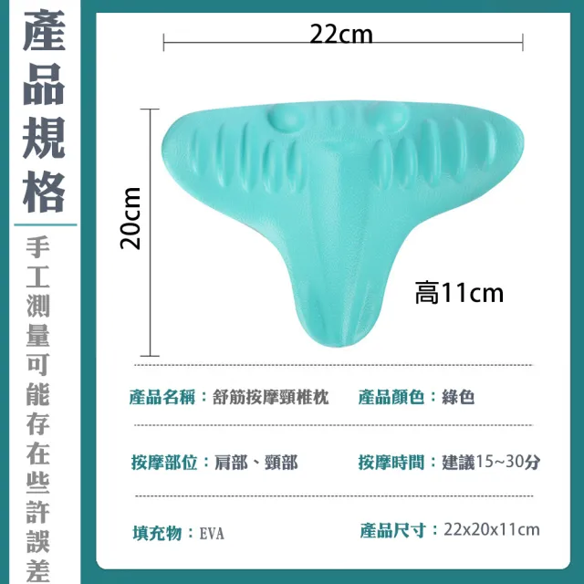 【QIDINA】韓國頸椎魚形按摩枕-3C族低頭族救星(頸椎按摩 頸枕 肩頸按摩 低頭族 頸部按摩 魚形枕)