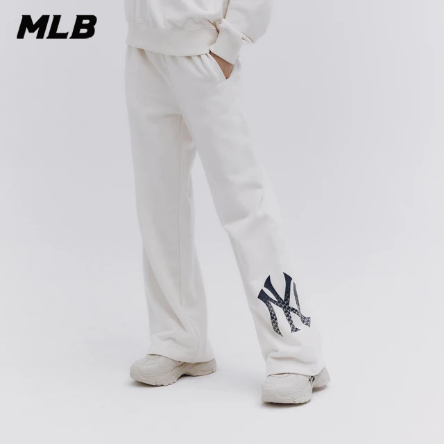 MLBMLB 運動褲 休閒長褲 MONOGRAM系列 紐約洋基隊(3APTM0234-50CRD)