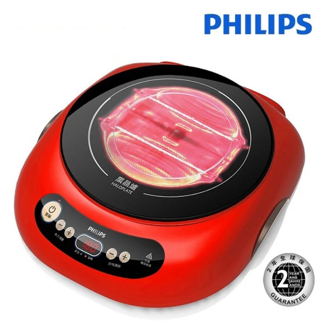 【Philips 飛利浦】不挑鍋黑晶爐 HD4989(HD4989)