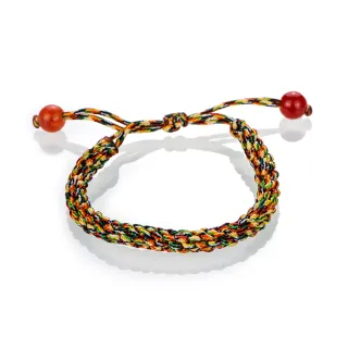 【馥瑰馨盛】編織兒童款五色線手鍊l小孩幼兒紅線手環(含開光加持)