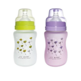 【US BABY 優生】真母感矽膠特護玻璃奶瓶(寬口徑240ml)