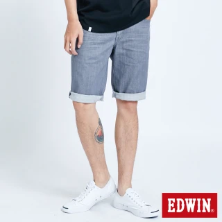 【EDWIN】男裝 503 BASIC五袋短褲(灰色)